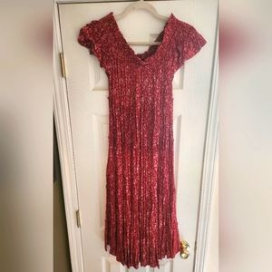 Summer peasant maxi dress